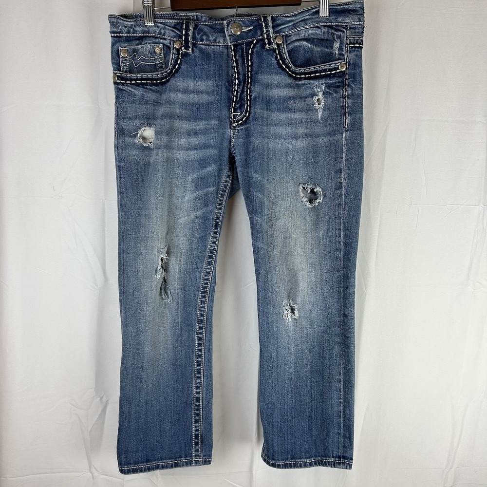 MISS ME Denim Jeans Womens 29 Measure 35 X 26 Boyfriend JPB1026-2 Cotton Spandex